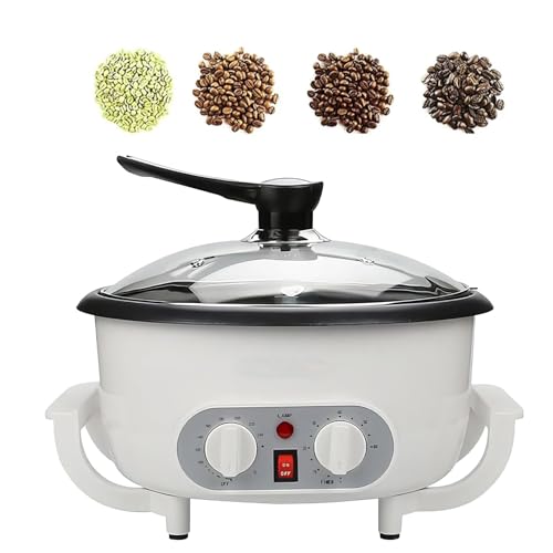 IINCOOY Coffee Roasters Electric Coffee Baked Peanut Beans Baking Stove Pot Grain Drying Sonifer Popcorn Make Dryer Roasting Machine