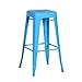 Joveco 30 Inches Light Blue Sheet Metal Frame Tolix Style Bar Stool - Set of 2