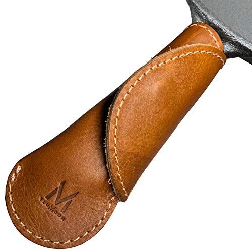 Leather Pan Handle Cover for Cast Iron Skillets - Handmade ...