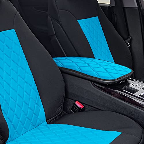 Image of FH Group Neosupreme Aqua Diamond Pattern Center Console Pad - Water-Resistant Armrest Cover Protector for Cars, SUVs & Trucks