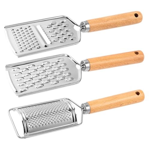 Set de 3 ralladores de acero inoxidable para cocina miniatura 1