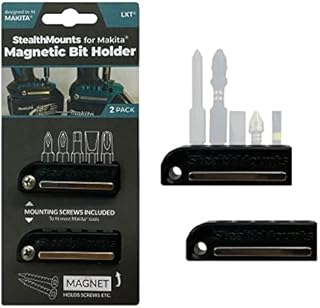 StealthMounts Black Magnetic Bit Holders for Makita LXT Tools
