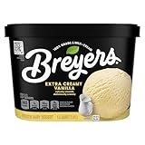 Breyers Frozen Dairy Dessert For a Delicious Frozen Treat Extra Creamy Vanilla Made with 100% Grade A Milk & Cream 48 oz