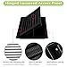 Hinge-Type Louvered Access Panel - Black Aluminum Access Door for HVAC - Tool-Free Maintenance(300x457mm)