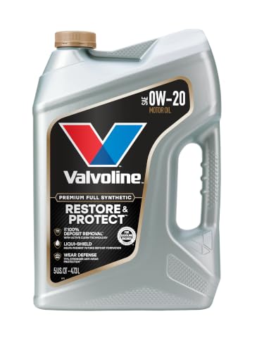 Valvoline Restore & Protect Full Synthetic 0W-20 Motor Oil 5 Quart