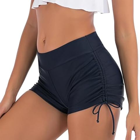 BIOECEUA High Waisted Ruched Bikini Bottoms Cover