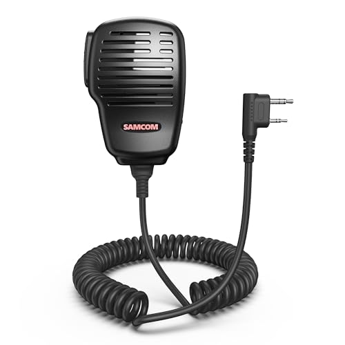 Image of SAMCOM SCSP05 Speaker Mic for Walkie Talkies Remote Shoulder Microphone