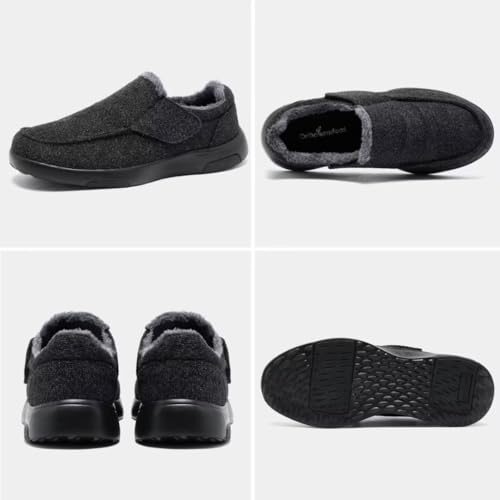 OrthoComfoot Mens Orthopedic Slippers Shoes with Arch Support: Plantar Fasciitis House Slip On Loafers, Comfortable Moccasin Mule Clogs for Indoor Outdoor2