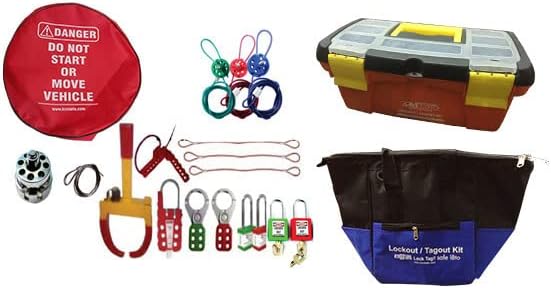KRM LOTO Vehicle Lockout Tagout Box Kit