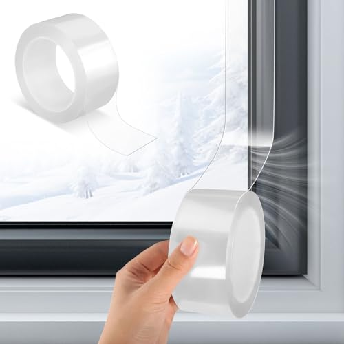 Fensterdichtungsband Transparent 5CM × 20M Transparentes Fenster...