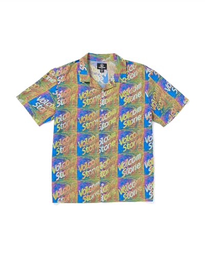 Chemise Fergadelic Woven Patriot Blue Volcom pour homme en taille L