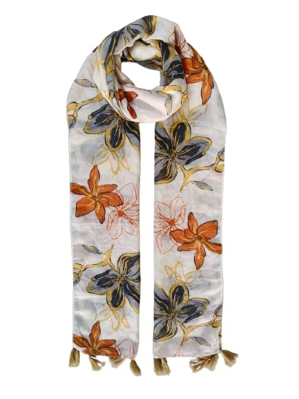 Women’s Polyester Scarf 50x180 cm Lightweight Printed Stole Wrinkle Free Soft Dupatta for Daily Wear-picture-24