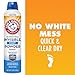 Arm & Hammer Invisible Foot Powder Spray, Clear Talc-Free Sweat Control, Odor Eliminating Foot Spray For Men & Women, 7 Oz (3 Pack)