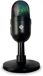 Microfone USB TGT Anzer V2 | Rainbow | Condensador 16 mm | Cardioide | RGB Arco-Íris | Plug & Play | TGT-ANZRV-BL01