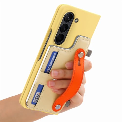 Housse Samsung Galaxy Z Fold 5 protection verre trempé jaune 5G
