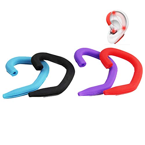 Multifunctional Ear Protector Relieve Pain Ear Hooks and Covers Anti-Slip Silicone Accessories Compatible with Headphones/Earbuds/Earphones