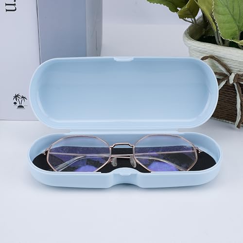 Image of 2 Pcs Plastic Eyeglasses Cases, Portable Transparent Eye Glasses