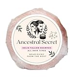 Ancestral Secret Natural Grass Fed Tallow Shampoo, Handmade with Rosemary Essential Oil, All Hair Types, 2.5 oz
