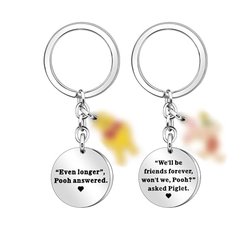 SAMORION Winnie Pooh und Ferkel, Schlüsselanhänger für beste Freunde,...
