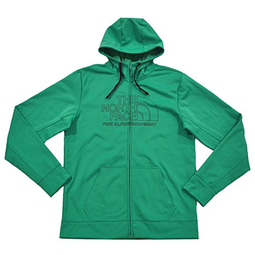 The North Face Mens Surgent Full Zip Hoodie (Medium, Bastille Green)