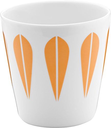 Amazon Co Jp ルネ デュー マグカップ 北欧雑貨 Luciekaas ロータス柄 オレンジ ホーム キッチン