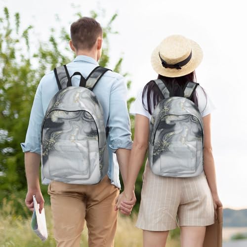 Mochila para enfermera EdWal con estampado de mármol de mano mujer 6