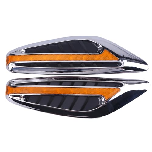 LED latéraux marqueur auto 12V en forme de lame | Paire de feux direction clignotants jaunes