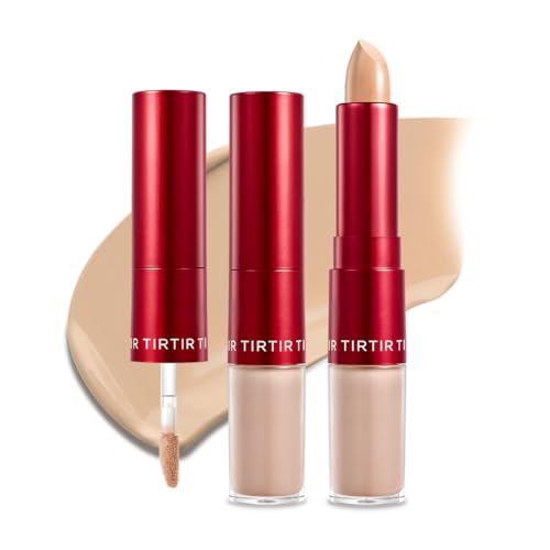 TIRTIR Glide&Hide Blurring Concealer - Creamy texture, Conceals dark circles and wrinkles, Dual...