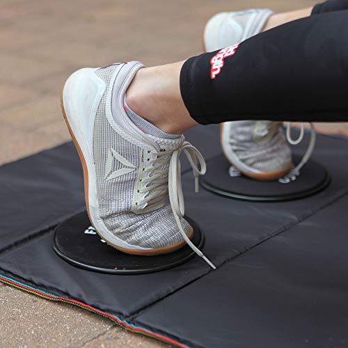 Fitness Health Gliding Discs 2 | Dubbelzijdige fitnesszweefvliegtuigen om de kern, balans en flexibiliteit te versterken… - Image 7