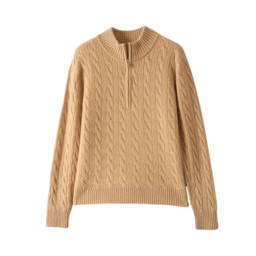 Women's Cashmere Sweater Thickened Knitted Solid Pullover Loose Tops Soft Shirt Jumper