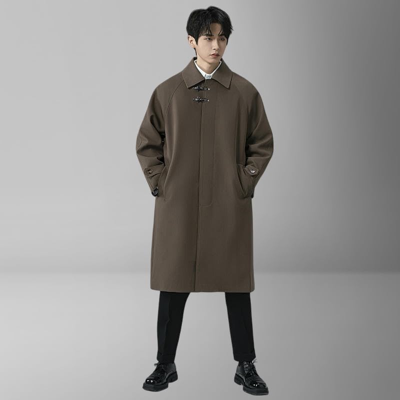 Trench ample homme gris XXL : fini les manteaux étroits et inconfortables