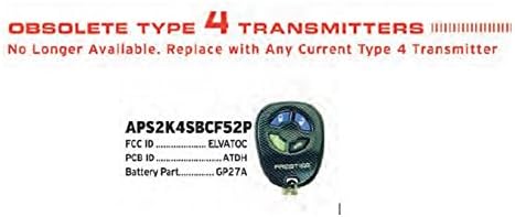 Replacement Remote for Discontinued Audiovox Prestige APS2K4SBCF52P Factory Authorized Replacement Remote 07SP Control Transmitter