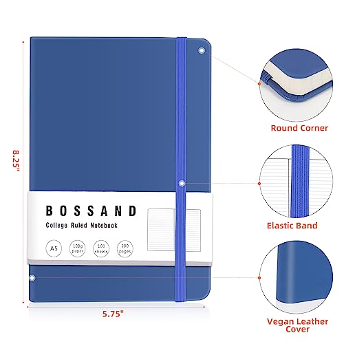 Carnets lignés A5 papier 100g pour éviter que l'encre ne traverse - 3