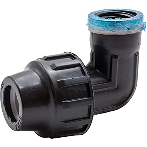Riegolux 16500 Polypropylene Elbow 90 Female Thread 1/2 x 20 mm, Multicoloured, 1/2" X 20 Mm