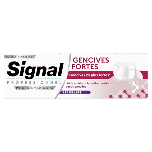 Signal Professionnel – Dentifrice Gencives Fortes – Réduit les inflammations occasionnelles et la mauvaise haleine – Gencives 2x plus fortes en 4 semaines – 75ml