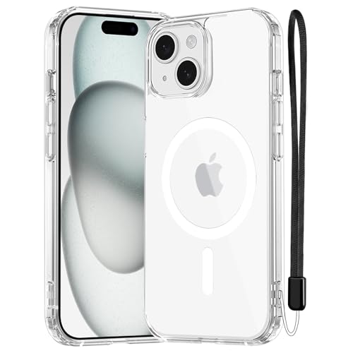 New’C MagSafe Silicone iPhone 15 + cordon