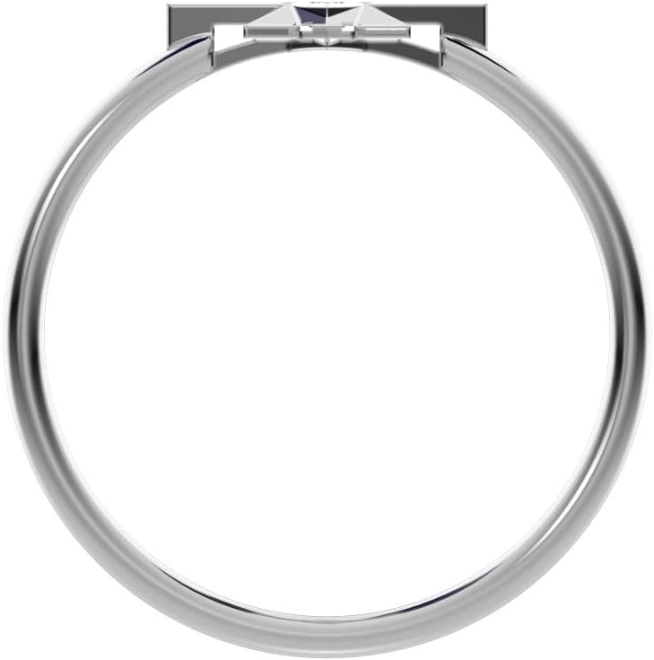 0.03 Ct Round Cut Simulated Clear Diamond Dainty Minimalist Star Halo Sun Light Cocktail Solid 14K White Gold Everyday Ring Size 9.5
