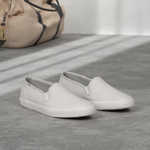 Image of Keds Womens Champion Canvas Slip On Sneakers Shoes Casual - White