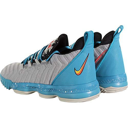 Nike Kids Lebron XVI Basketball Sneaker (13 Little Kid), Light Bone / Tour Yellow4