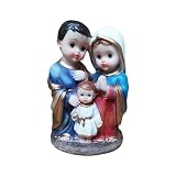 kowaku Escultura de Resina de Estatua de la Sagrada Familia, Figura católica, Figura Religiosa de María, Figura Familiar para Sala de Estar hogar