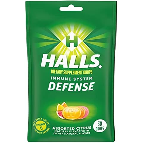 HALLS Defense Citrus Vitamin C Drops Cover