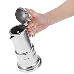 Ichiias Moka Pot, Stainless Steel Moka Pot Stovetop Espresso Coffee Maker with Safety Valve 4 Cups - Image 7