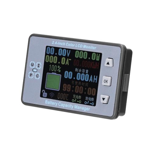 Voltímetro amperímetro inalámbrico de 2,4 pulgadas con sensor Hall de 300A 3