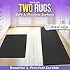 E-Investment Anti Fatigue Mats for Kitchen Floor - Set of 2 17,3" x 47.2 & 17.3 x 29.5 Kitchen Mats Waterproof Anti Fatigue Mat Non-Slip Cushioned Kitchen Floor Mats #3