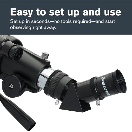 Celestron 22030 Travel Scope Portable Refractor Telescope with 80mm Lens, Fully-Coated Glass Optics...