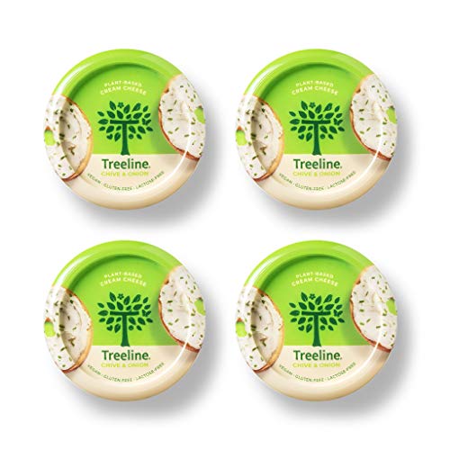Treeline Cheese - Tangy Cashew Cream Cheese - Vegan Cheese Made with Plant-Based Ingredients (Chive & Onion, 8 oz, 8-Pack) - Thumbnail 2