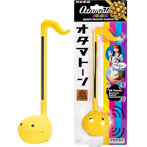 Otamatone Classic [English Edition] Yellow Japanese Electronic Musical Instrument Portable Synthesizer from Japan Maywa Denki for Children and Adults Gift