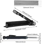 Multi-function Scribing Tool Upgraded, Construction Pencil- Aluminum Alloy Scribe Tool With Deep Hole Pencil, Diy Woodworking Scribe Gauge Scriber Line Maker Measuring Tool,multifunctional Tools