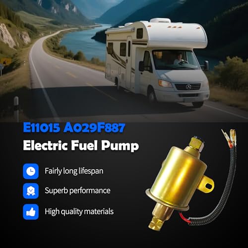 OXCANO Electric Fuel Pump E11015 A029F887 Compatible with Cummins Onan 5500 5.5KW Gas Generator Marquis Gold Rialta RV 5500 EVAP Motor Set Replaces# A047N929 149-2620 Herko RV008 GMB 596-1160 A064S965 by OXCANO - Used condition - Image 2