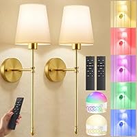2-Piece Battery Operated 10000mAh Wireless Wall Lamp Sconces Set only .99: eDeal Info